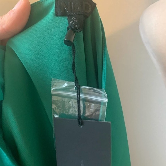 NWT Revolve NBD Tere Button Mini Dress in Green Size XL - Picture 5 of 6